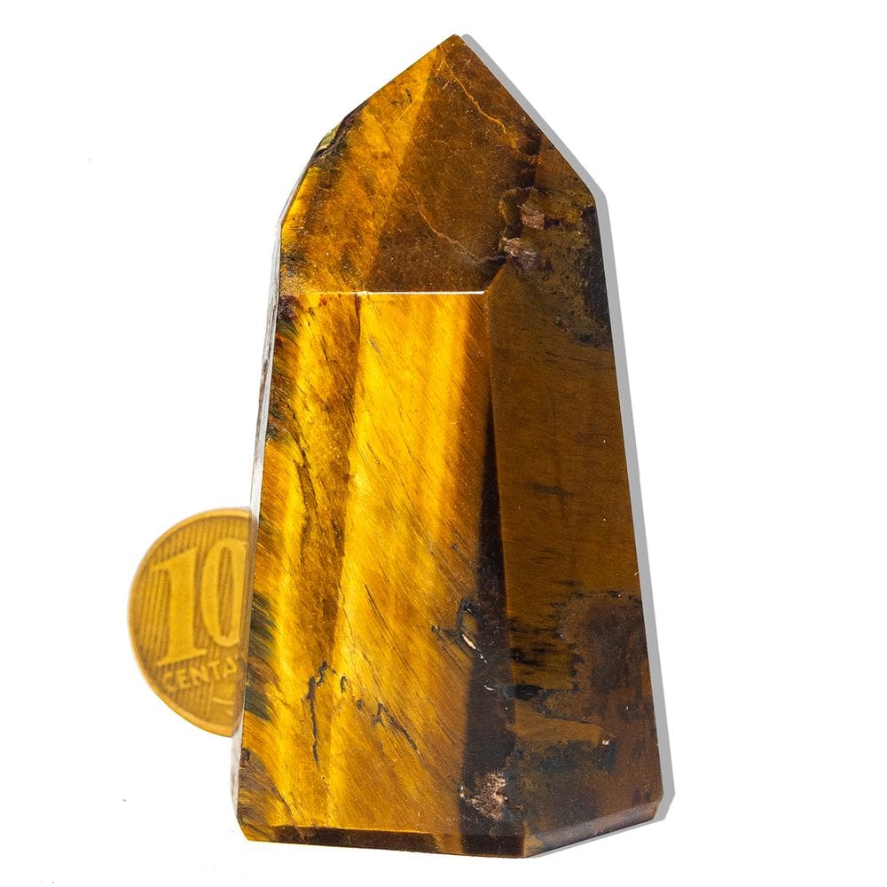 Ponta Olho de Tigre Pedra Natural 50 a 70mm 50 a 100g Tipo A