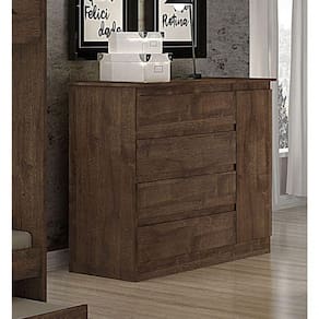 Cômoda Para Quarto Com Sapateira 4 Gavetas - 045-canion - Star Móveis
