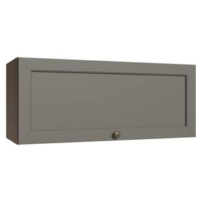 Armário Aéreo 80 Cm 1 Porta Basculante Rustic/cinza Vik Madesa Rustic/cinza