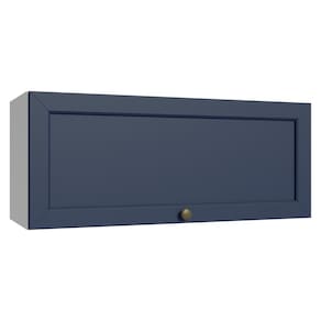Armário Aéreo 80 Cm 1 Porta Basculante Branco/azul Vik Madesa Branco/azul