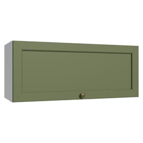 Armário Aéreo 80 Cm 1 Porta Basculante Branco/verde Vik Madesa Branco/verde