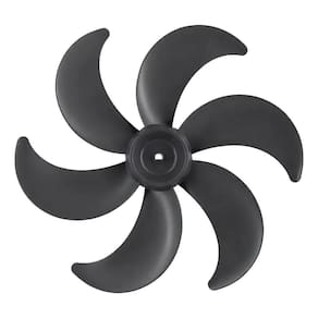 Hélice Para Ventilador Diâmetro 30cm Britânia Philco 6 Pás Eixo Meia Lua Centro Rebaixado Cinza Escuro