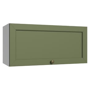Armário Aéreo 70 Cm 1 Porta Basculante Branco/verde Vik Madesa Branco/verde