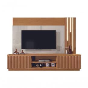 Home Moderno Com Led 2,20m - Arezzo--off White - Mavau Móveis