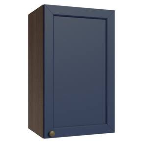Armário Aéreo 40 Cm 1 Porta Rustic/azul Vik Madesa Rustic/azul