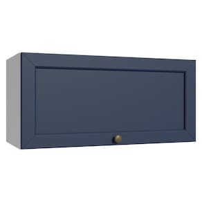Armário Aéreo 70 Cm 1 Porta Basculante Branco/azul Vik Madesa Branco/azul