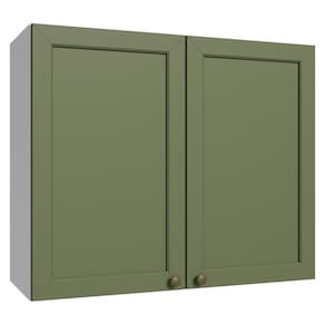 Armário Aéreo 80 Cm 2 Portas Branco/verde Vik Madesa Branco/verde