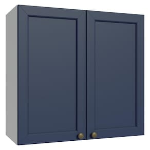 Armário Aéreo 70 Cm 2 Portas Branco/azul Vik Madesa Branco/azul