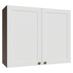 Armário Aéreo 80 Cm 2 Portas Rustic/branco Vik Madesa Rustic/branco