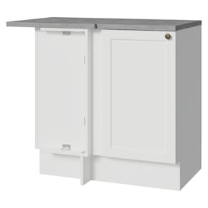 Balcão De Canto 1 Porta Branco Vik Madesa Branco