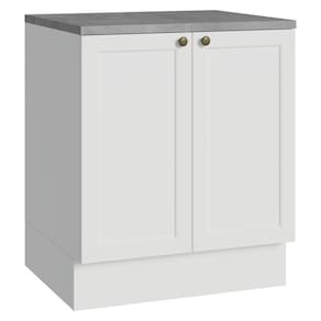 Balcão De Cozinha 70 Cm 2 Portas Branco Vik Madesa Branco