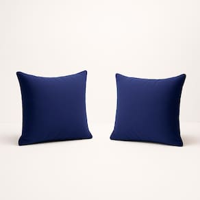 Kit 2 Almofada 42cm Decorativa Suede Fofinha Sofá E Cadeira Azul Marinho