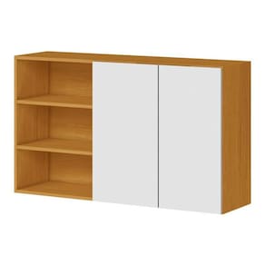 Armário Aéreo 2 Portas 120 Cm Luana 2006802 Cinamomo Branco - Aramóveis