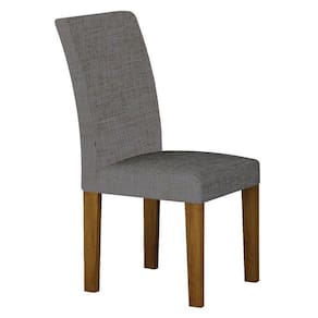 Cadeira Para Mesa De Jantar Napoli Mdf Freijó Linho Cinza - Leifer Móveis