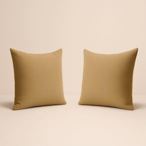 Kit 2 Almofada 42cm Decorativa Suede Fofinha Sofá E Cadeira Capuccino