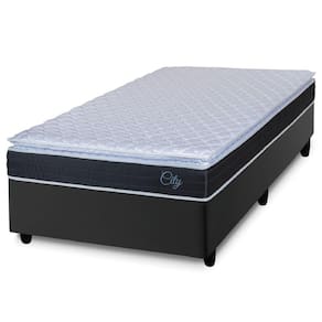 Cama Box Solteiro Colchão Molas Ensacadas City Pillow Hellen