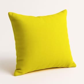 Almofada 42cm Decorativa Suede Fofinha Para Sofá E Cadeira Amarelo