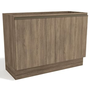 Balcao Pia Sem Tampo 2 Portas 120 Cm Mdp Maxxi G745 Kappesberg Nogal