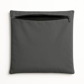 Capa De Almofada 42cm Decorativa Suede Para Sofá E Cadeira Cinza