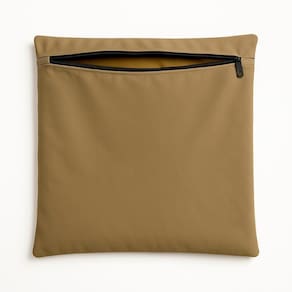 Capa De Almofada 42cm Decorativa Suede Para Sofá E Cadeira Capuccino