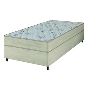 Cama Box Solteiro Colchão Espuma 88x188x57cm Bege Egito Portobel - Suporta até 100kg por Pessoa