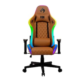 Cadeira Gamer FOX Racer RGB com Iluminação Led Marrom - UT-C1583L