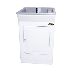 Tanque de Lavar Roupa Fiberblu Madrid 40 Litros Granitado Cinza