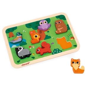 Brinquedo Encaixa Formas 3D Animais Na Floresta - Maped