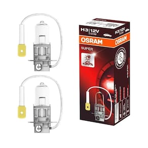Par Lâmpadas Osram H3 Super 30% + Brilho