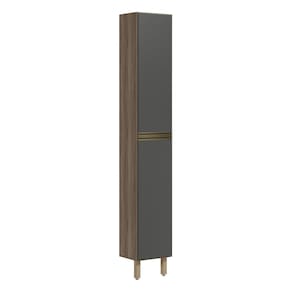 Paneleiro 2 Portas 221X35cm MDF Kali 12228 Carvalho Toq Chumb0 Nicioli