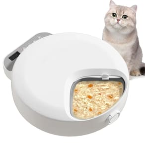 Comedouro Automatico Pet Raçao Comida Programada Gato Cachorro Animais Dieta Petisco Alimentadouro Viagem Petshop Casa