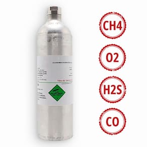 Cilindro 4 Gases para Calibração em Detectores 34L - Instrucorp IC-1004A