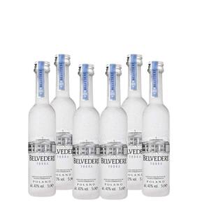 Kit 6 Vodka Belvedere de 50ml