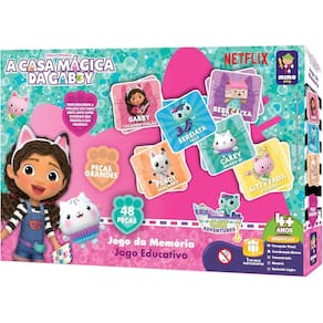 Jogo Da Memória Gabby 48 Peças Infantil Mimo - 2154