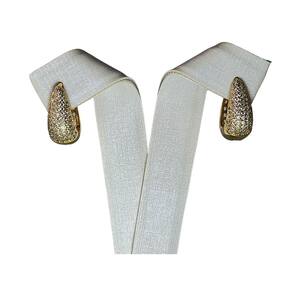 Brinco Argola Articulada Cravejada com Zircônia