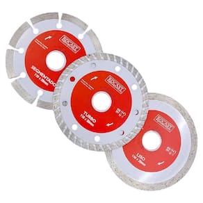 Kit Disco Diamantado Turbo - Liso Com 3 Pçs34,0018 - Rocast