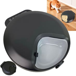 Comedouro Automatico Raçao Cachorro Gato Pet Animais Bichos Comida programavel Dieta Petisco