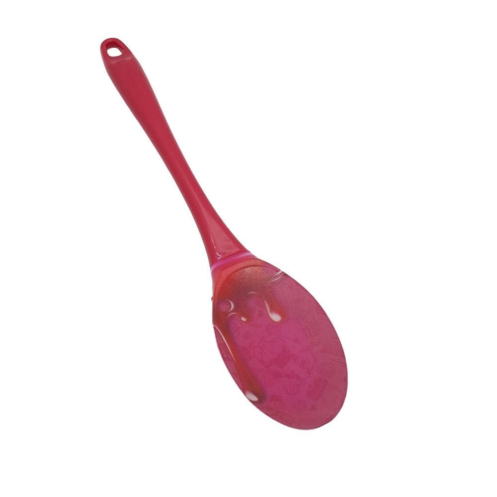 Colher de Arroz Em Silicone Cabo Acrílico Caldas De Cereja