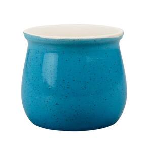 Vaso Porcelana Azul 7x7.5x7.5cm - Tudo em Caixa
