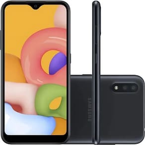 Smartphone Samsung Galaxy A01 32GB 4G Android 10.0 Tela 5.7 Octa-Core Câmera 13MP ANATEL!