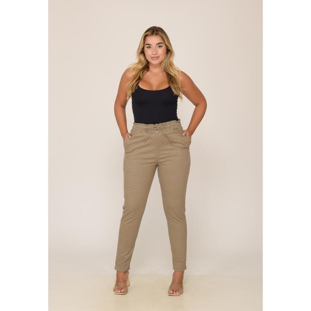 Calça Feminina 7937 Bege Escuro [F075]