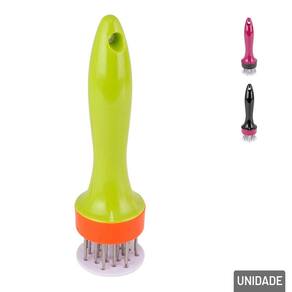 Amaciador de Carne Plástico 18cm Inox Color - Tudo em Caixa