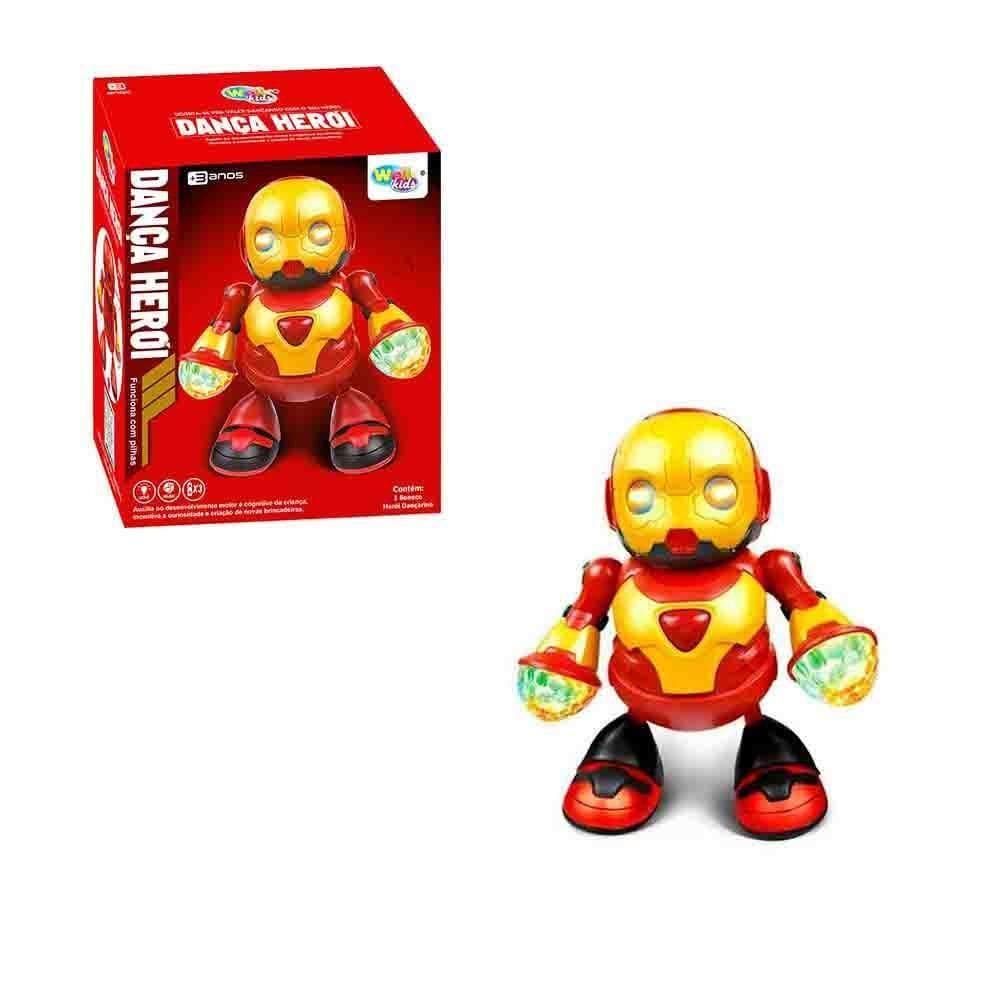 Robô Dançarino Herói Com Luz E Som