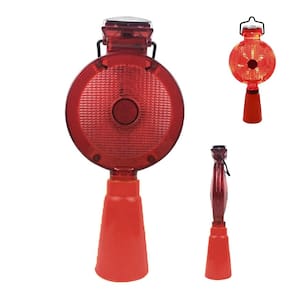 Sinalizador Solar Viario para Cone Automatico Luz LED Sinalizaçao Chuva Obra Estrada Rua Rodovia