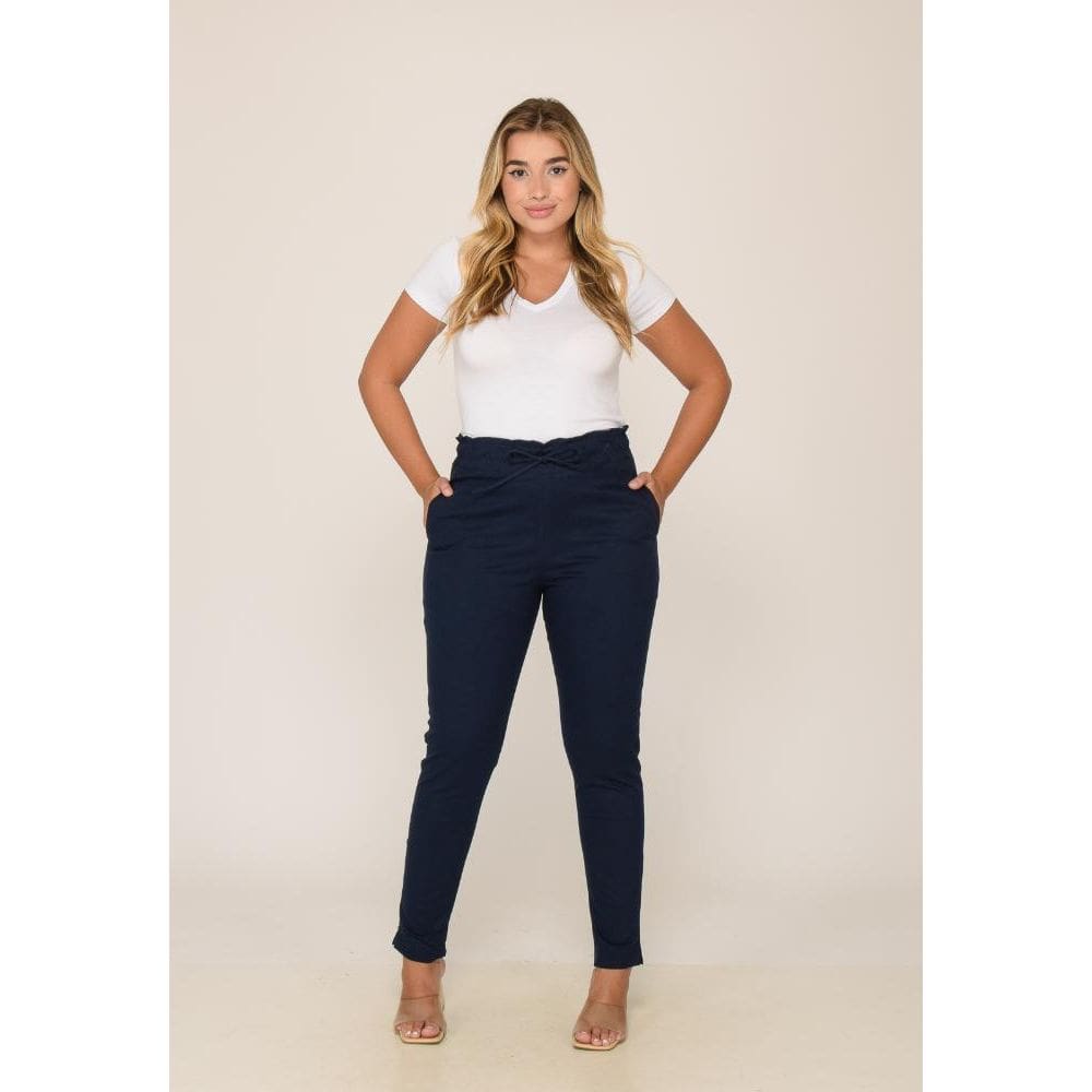 Calça Feminina 7937 Azul Marinho [F075]