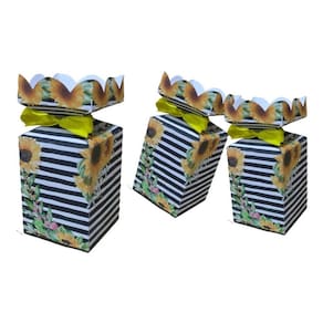 Kit 10 Lembrancinhas Meia Bala Colorida Girassol Festa Infantil
