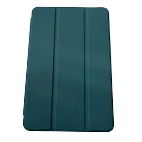 Capa Smart Dobrável Compatível Tablet Galaxy A9 Verde Escuro