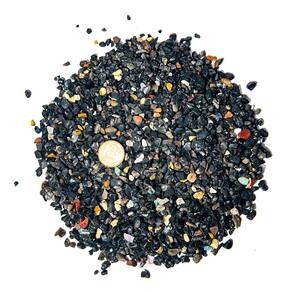 500g Ônix Preto Rolado Pedra Granulado Areia 1 a 4mm Tipo B