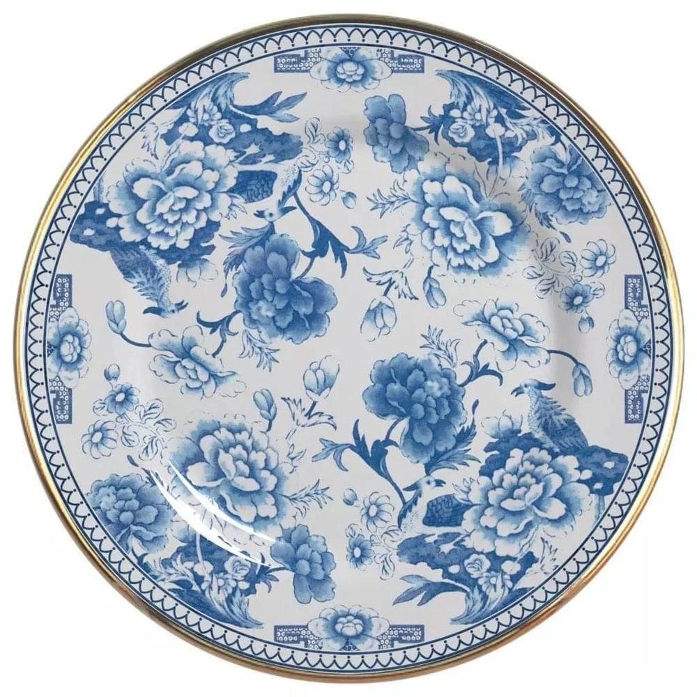 Prato Raso Chinese Blue Filete Ouro