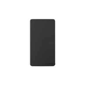 Placa Cega para Condulete com Suporte MarGirius Sleek Caixa 3/4" Preto Ebony